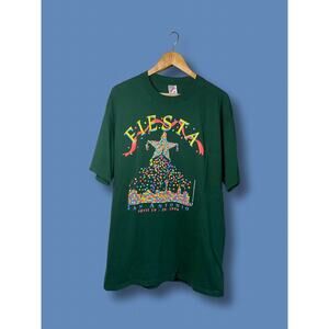 VINTAGE FIESTA San Antonio 1996 Vntg 90's MENS Sz X LARGE JERZEES UTSA SPURS